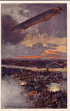 Zeppelin über Antwerpen.
